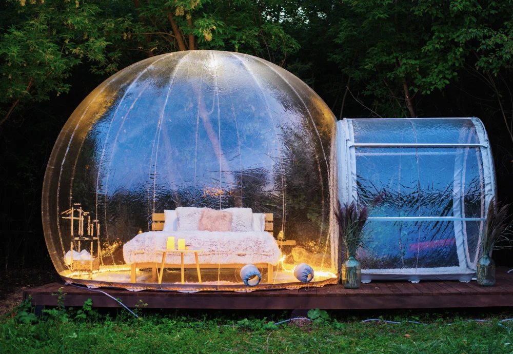 cozy bubble tent